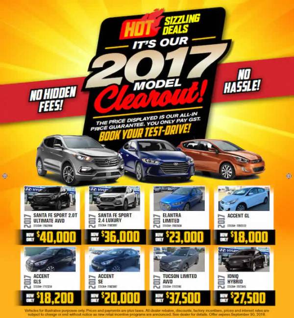 Calgary Hyundai - 2020 Models Clearout Event!